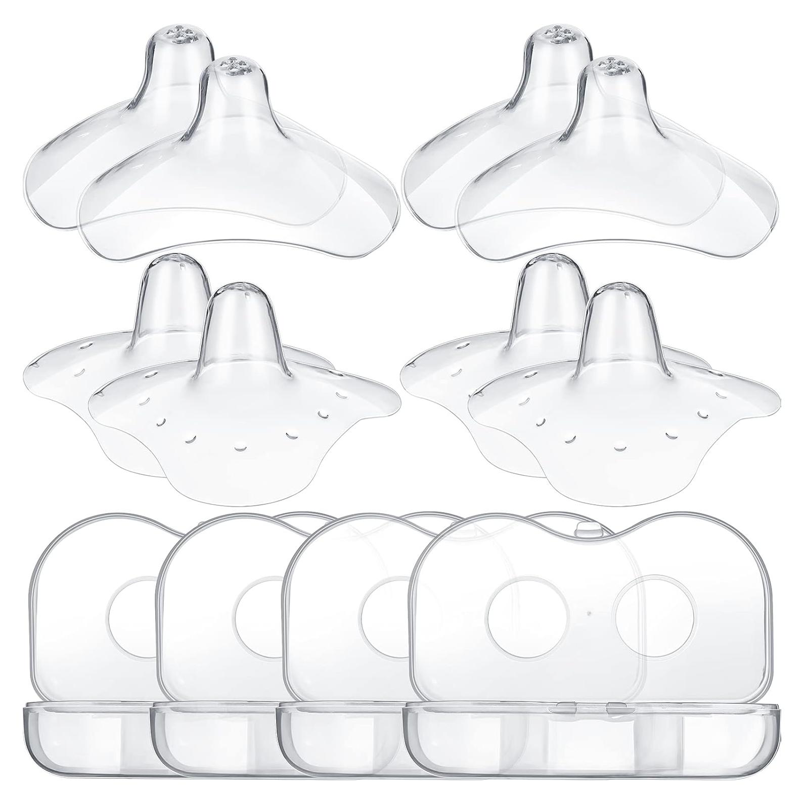 Protectores de Pezón Nuanchu 8 Pcs Silicona 20mm y 15mm