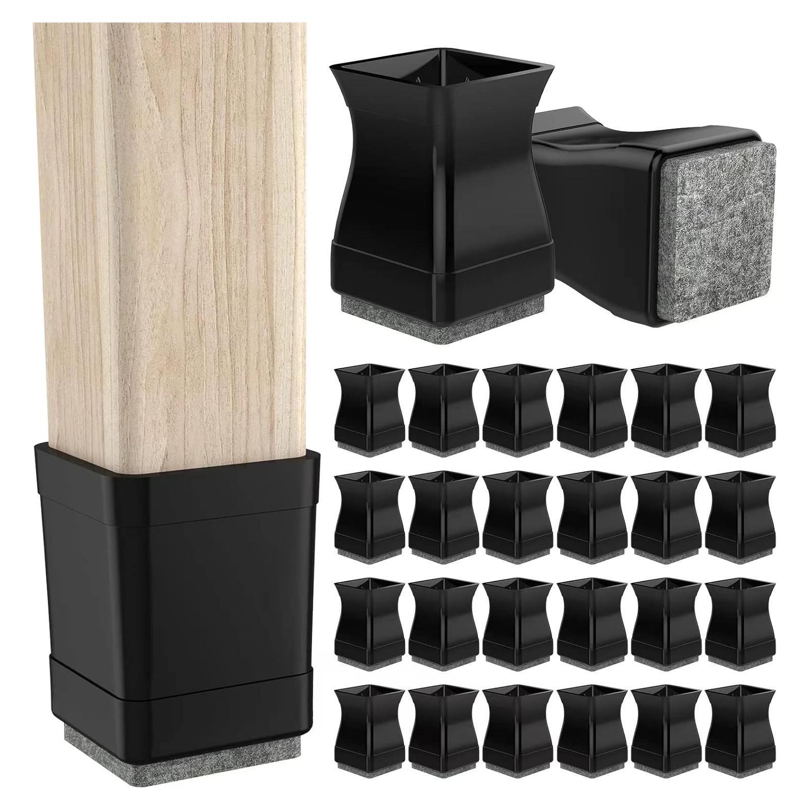 Protectores de patas de silla cuadrados CHWM 16 piezas silicona