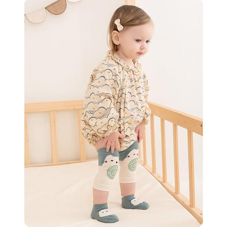Feidoog Conjunto de Rodilleras y Calcetines Antideslizantes Bebé