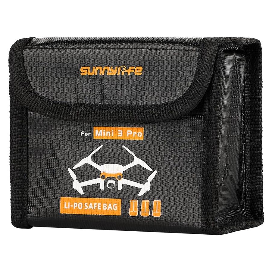 Bolsa de Seguridad Resistente al Fuego Anbee para Baterías Lipo DJI Mini 3/3 Pro