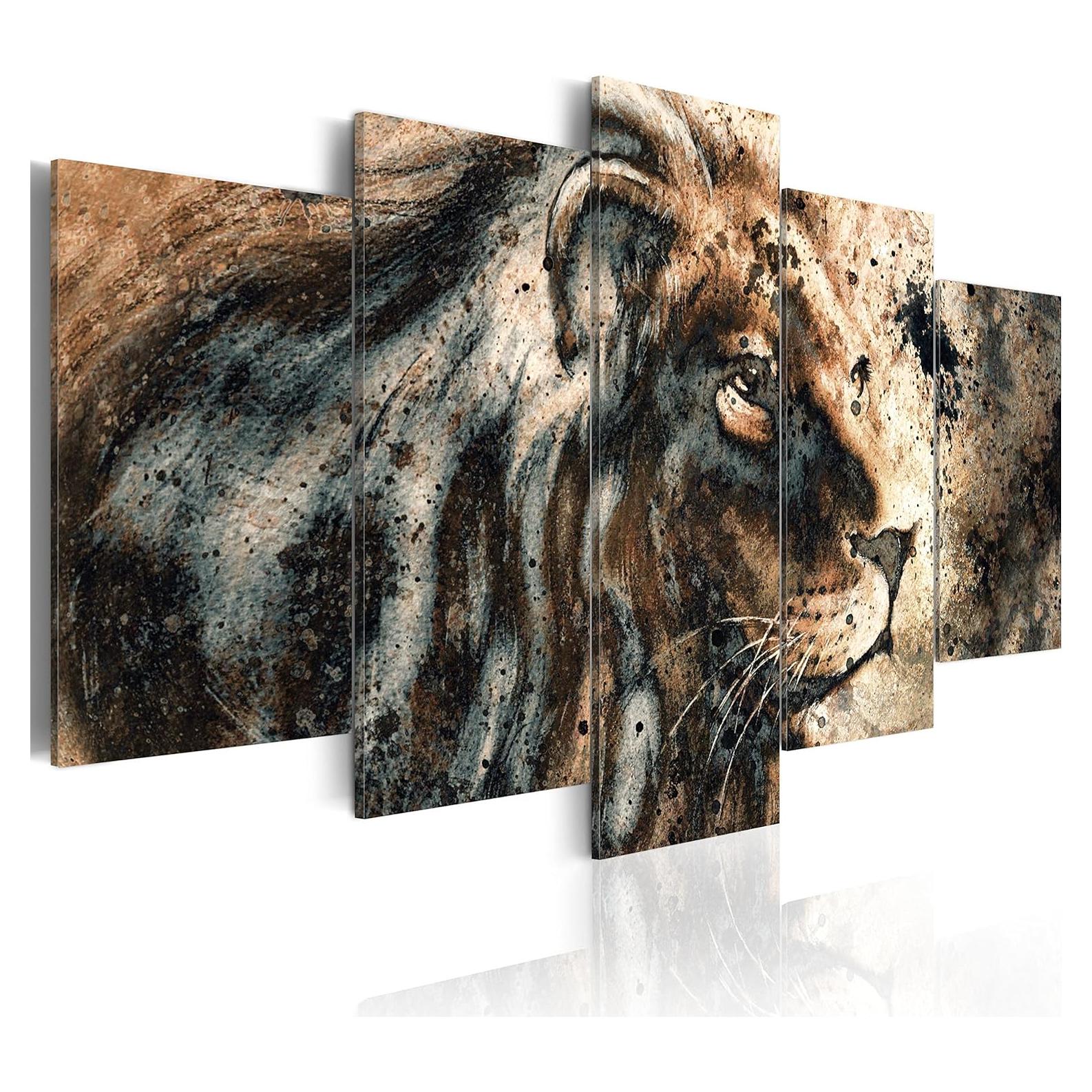 Lienzo Acústico artgeist África 225x112.5 cm 5 Piezas