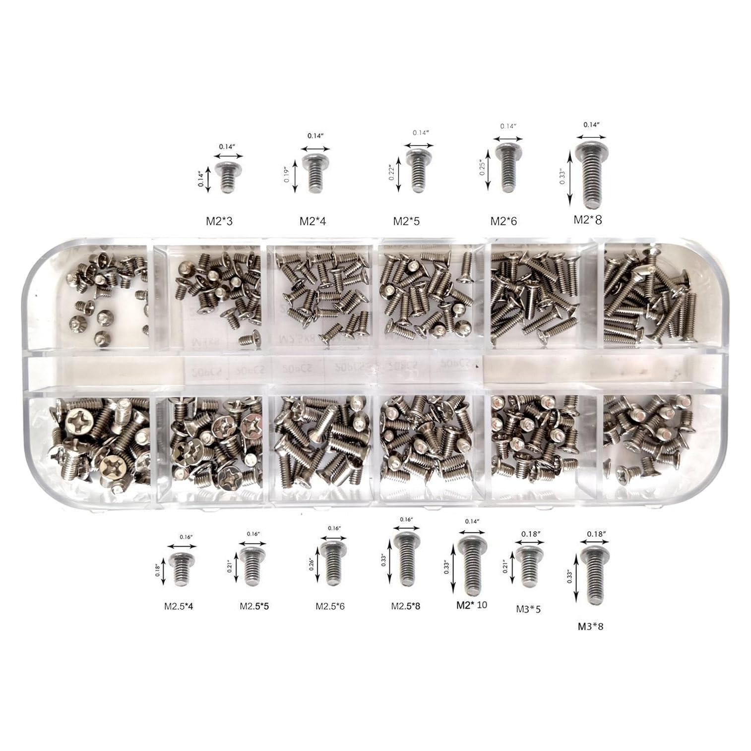 Kit de Tornillos para Laptop Easycargo 240 Piezas M2 M2.5 M3