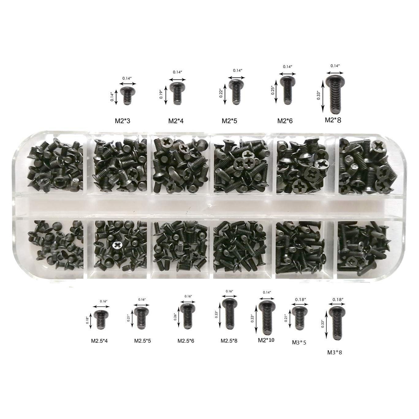 Kit de Tornillos para Laptop Easycargo 240 Piezas M2 M2.5 M3