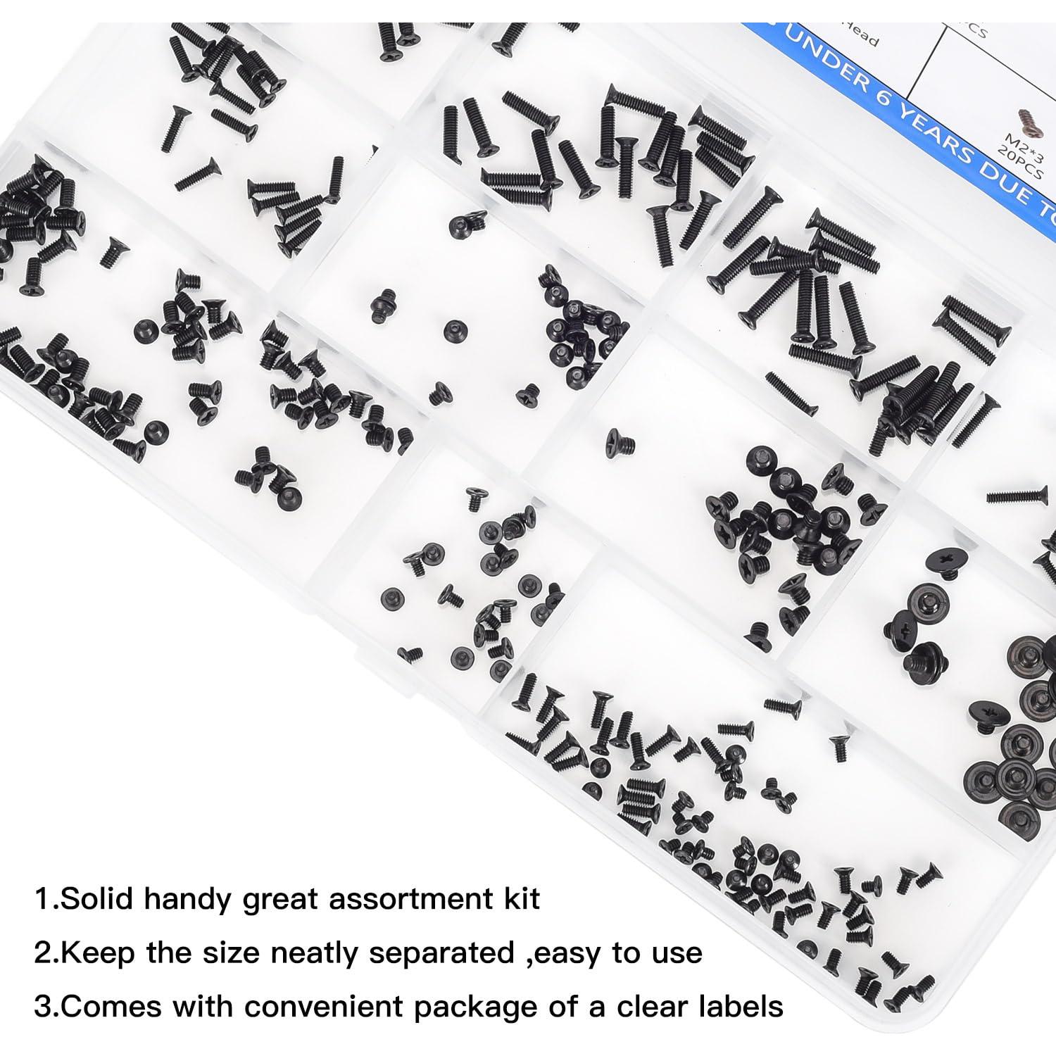 Kit de Tornillos para Portátil 300PCS M2 M2.5 M3 KBRPARTS