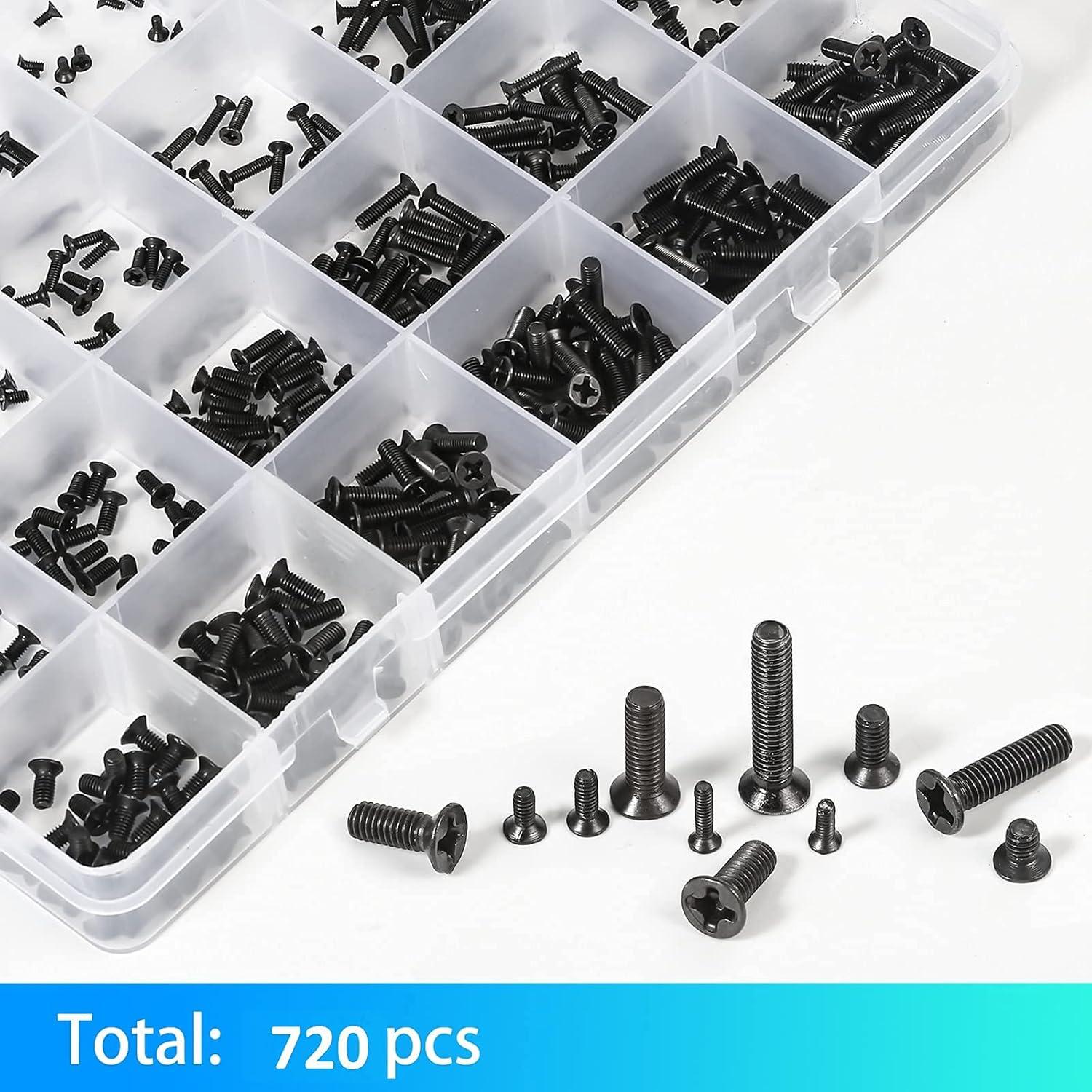 Kit de Tornillos para Laptop 720 Piezas Meiduolai M1.4 M1.7 M2 M2.5 M3