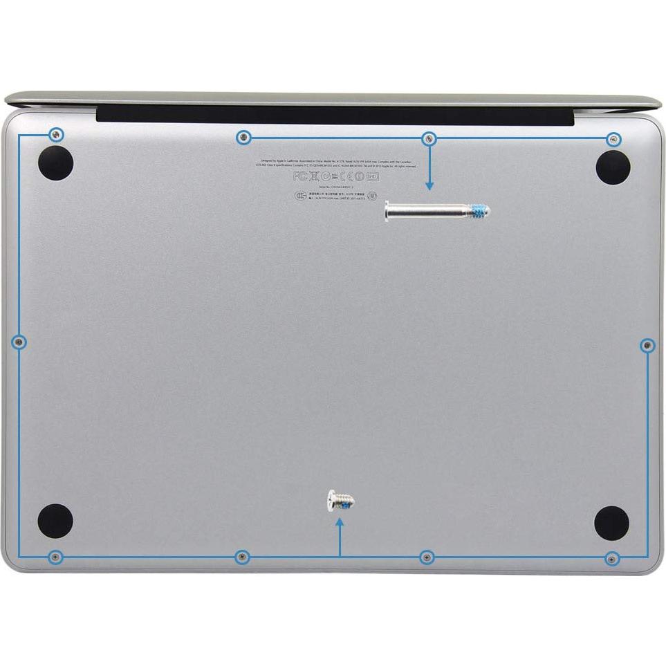 Juego de Tornillos de Reemplazo para MacBook Pro 13 15 17 - 10 Piezas