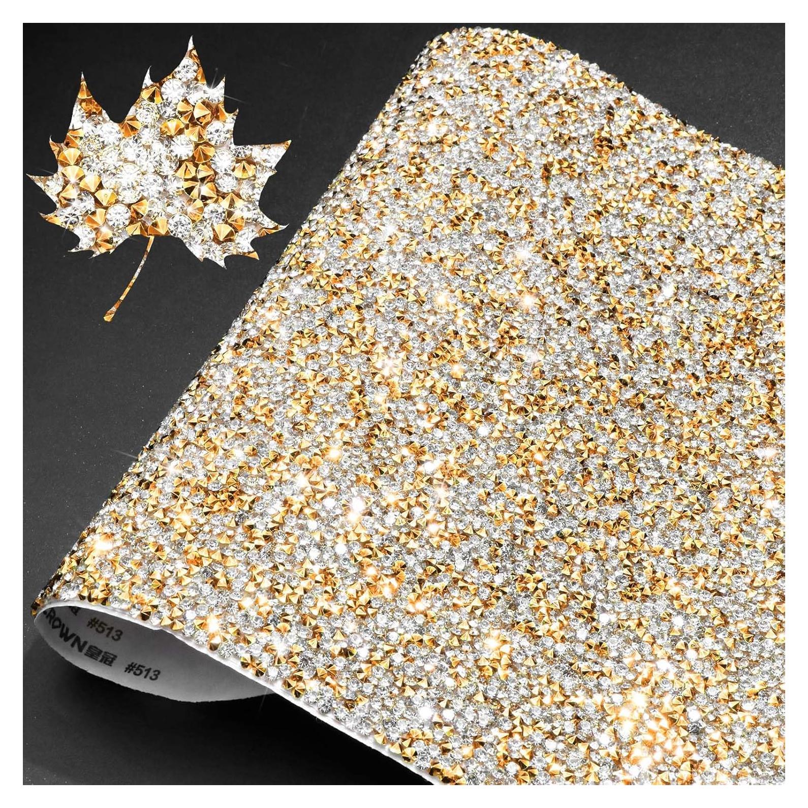 Hoja de Calcomanías de Strass Brillantes FULZTEY 23.9x20.1cm