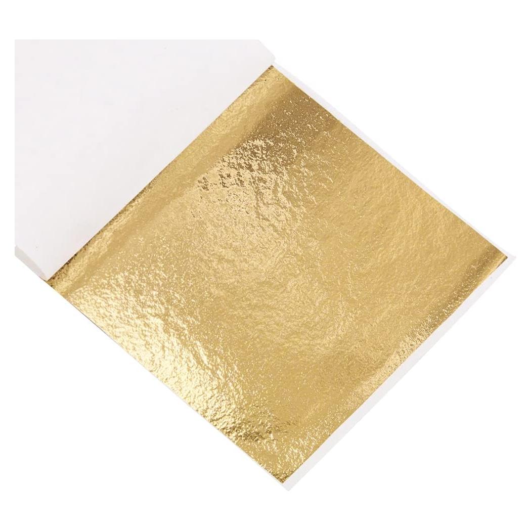 Hojas de Oro Imitación KINNO 200 Pcs 13 x 13.5 cm para Manualidades