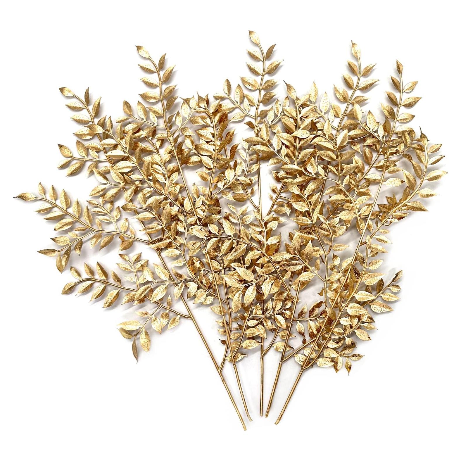 Planta Artificial Dorada MASUMARK SM - 5 Pcs para Decoración