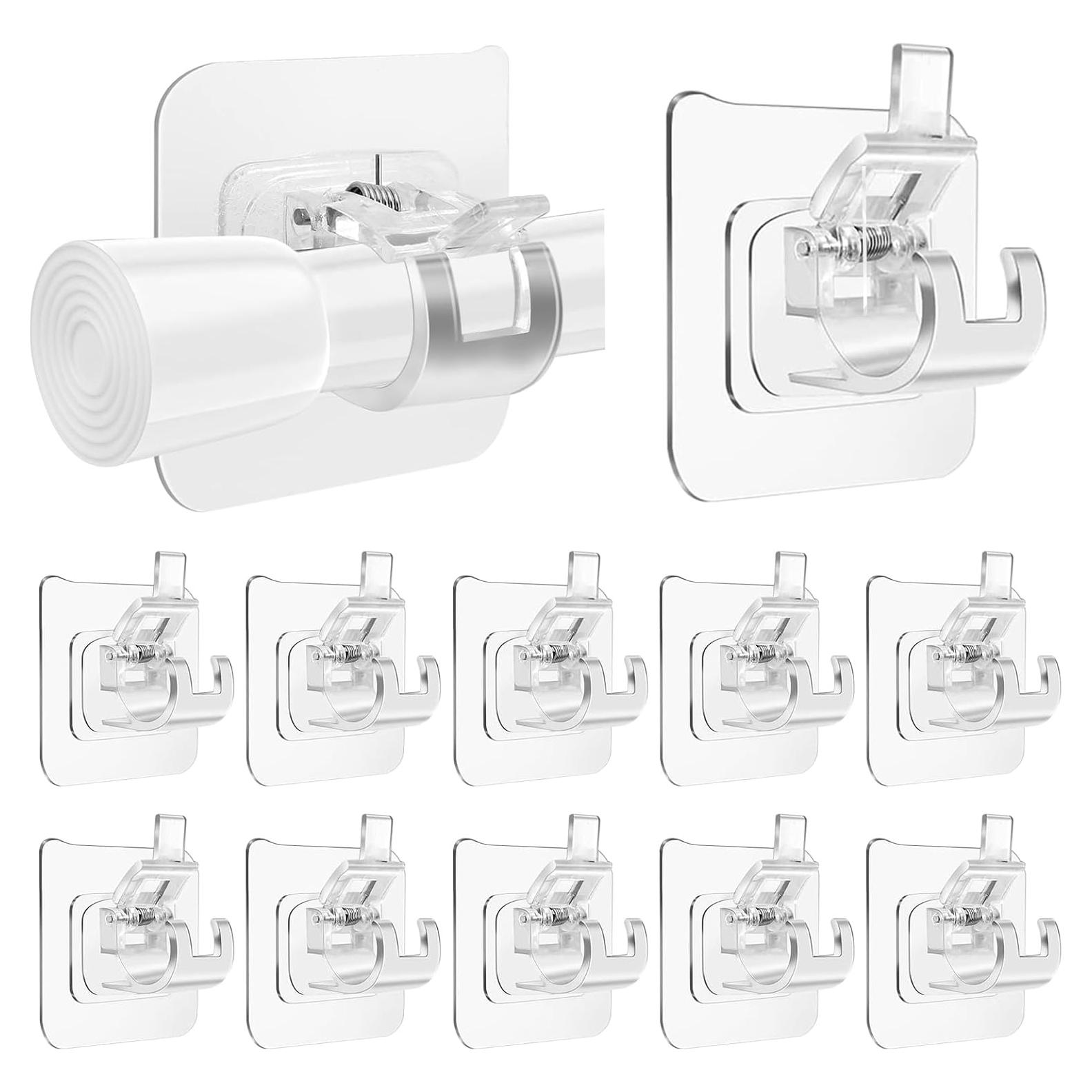 Soporte Adhesivo para Barra de Cortina ARTOSHIN 12 Piezas