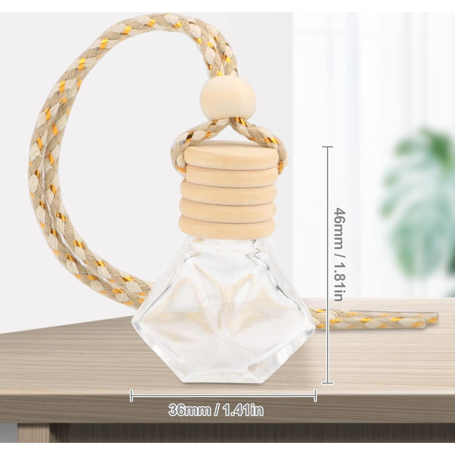 20 Botellas de Perfume de Vidrio 8ml para Coche DMuuuDM