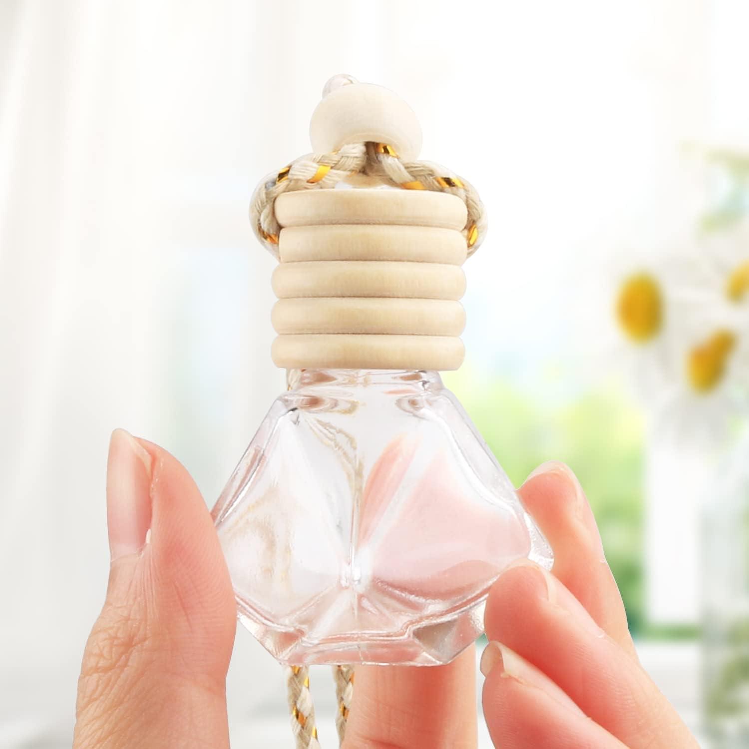 20 Botellas de Perfume de Vidrio 8ml para Coche DMuuuDM