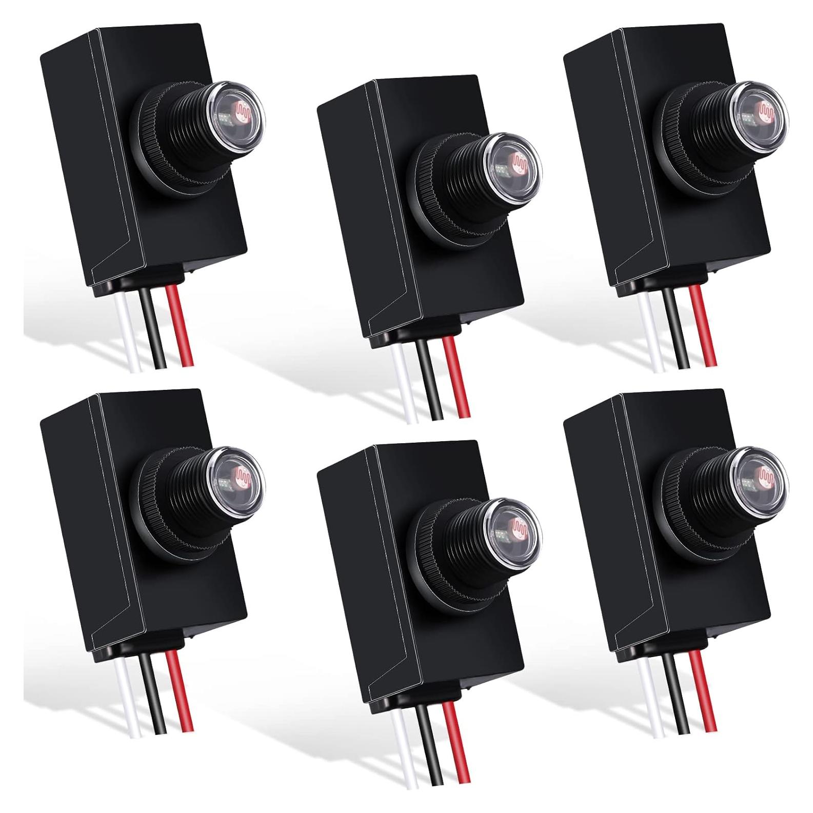 Sensor Fotoeléctrico Flutesan 6 Paquetes 100-277V Automático