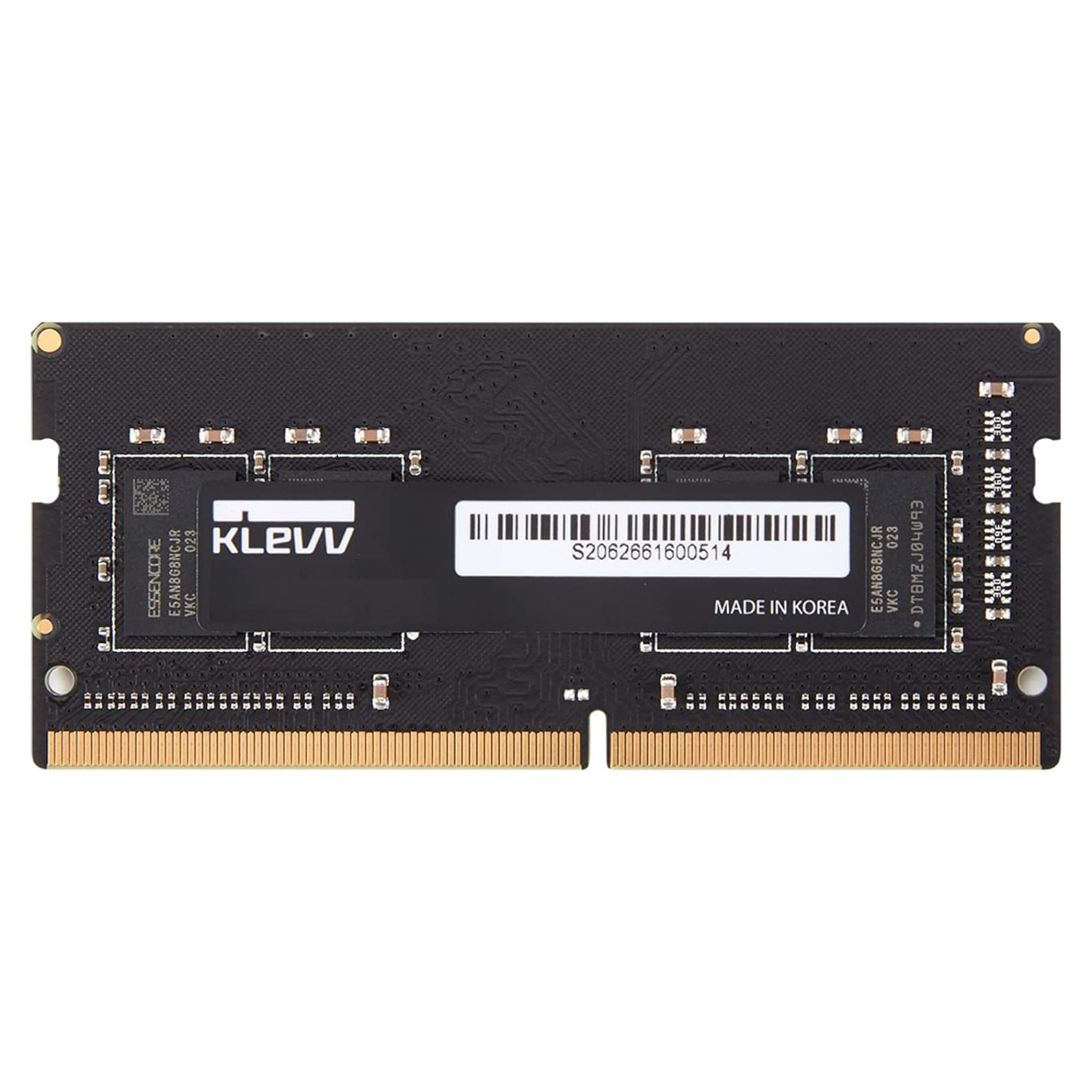 Memoria RAM KLEVV DDR4 16GB SO-DIMM 3200MHz CL22 Negro