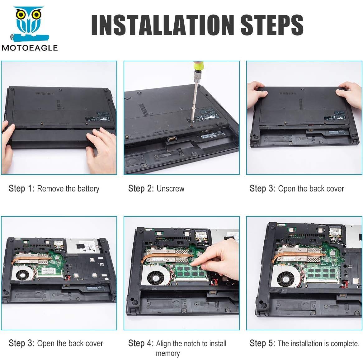 Memoria RAM 8GB DDR3L 1600MHz SODIMM Motoeagle 1.35V