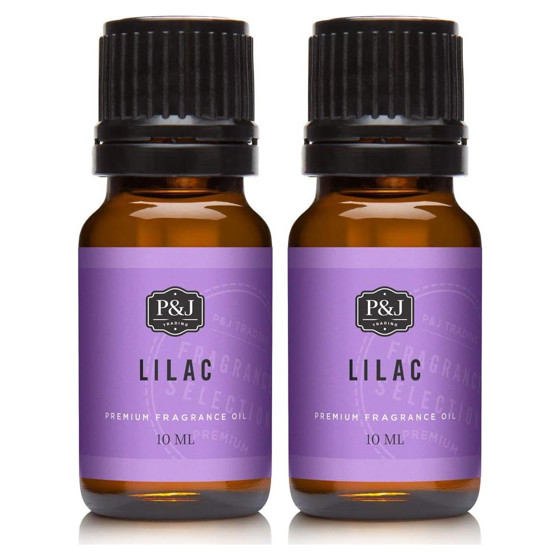 Aceite de Fragancia P&J Trading Lila 10ml 2pk - Aromas para Velas y Jabón