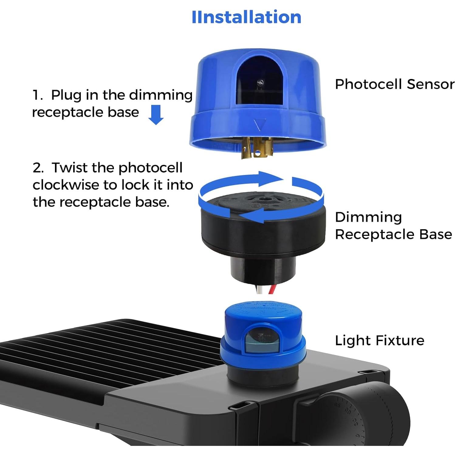 Sensor de Fotocélula AIKVSXER OJ-M715-B IP66 con Base