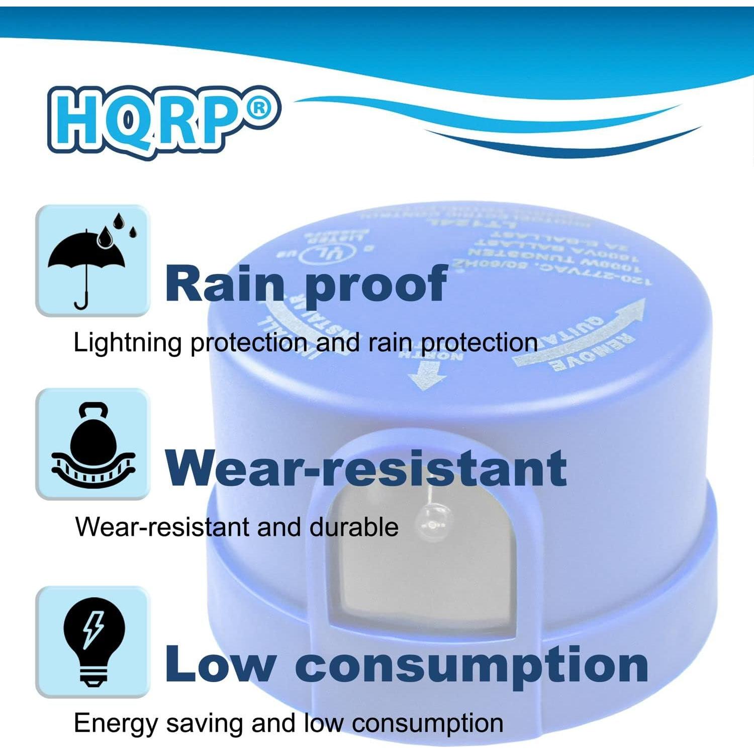 Sensor de Fotocélula HQRP con Receptáculo para Exterior