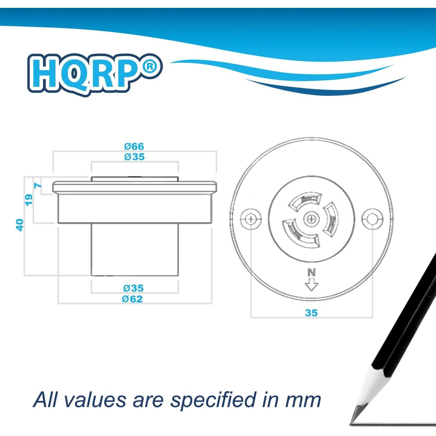 Sensor de Fotocélula HQRP con Receptáculo para Exterior