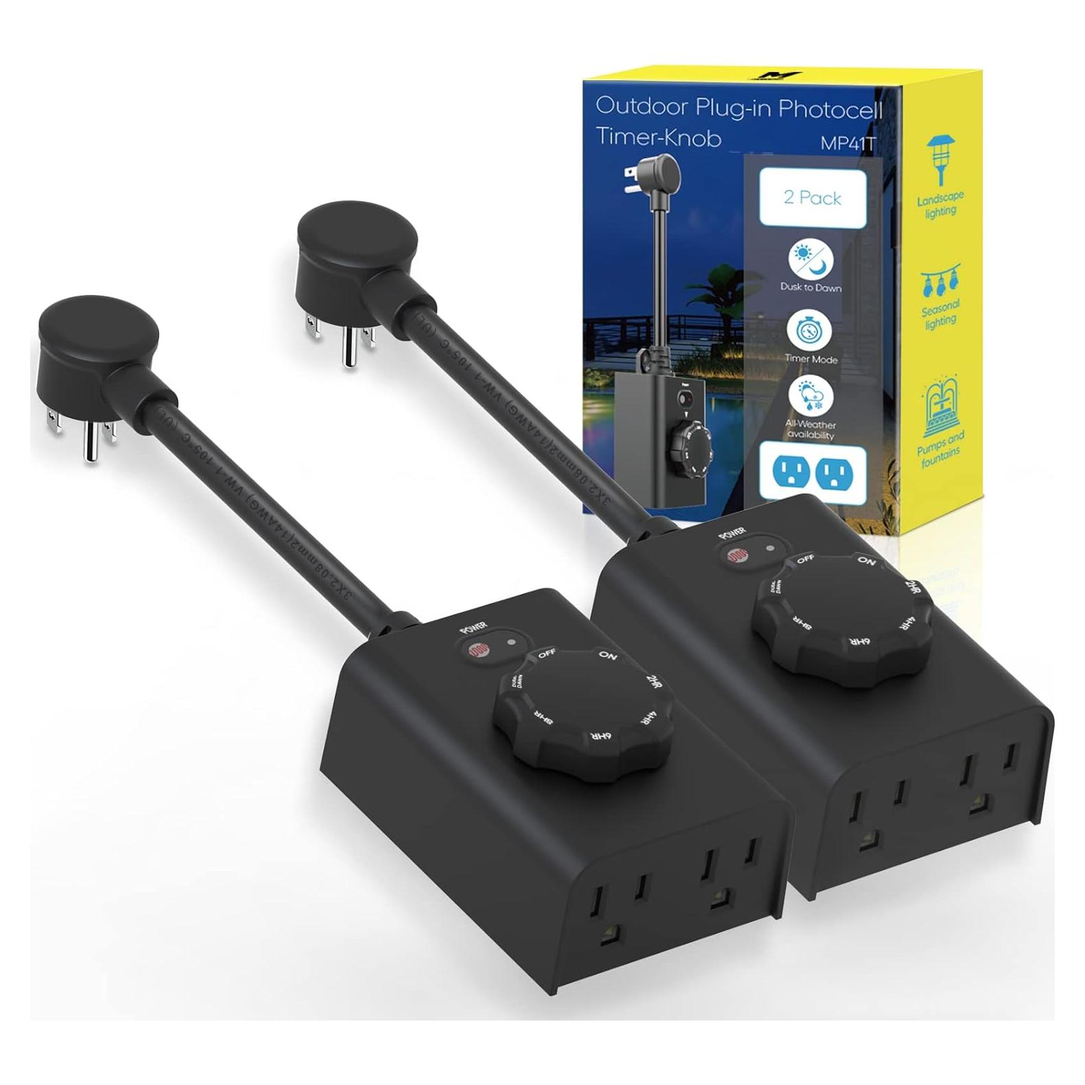 Temporizador Exterior Minoston MP41T 2 Salidas 2 Paquete