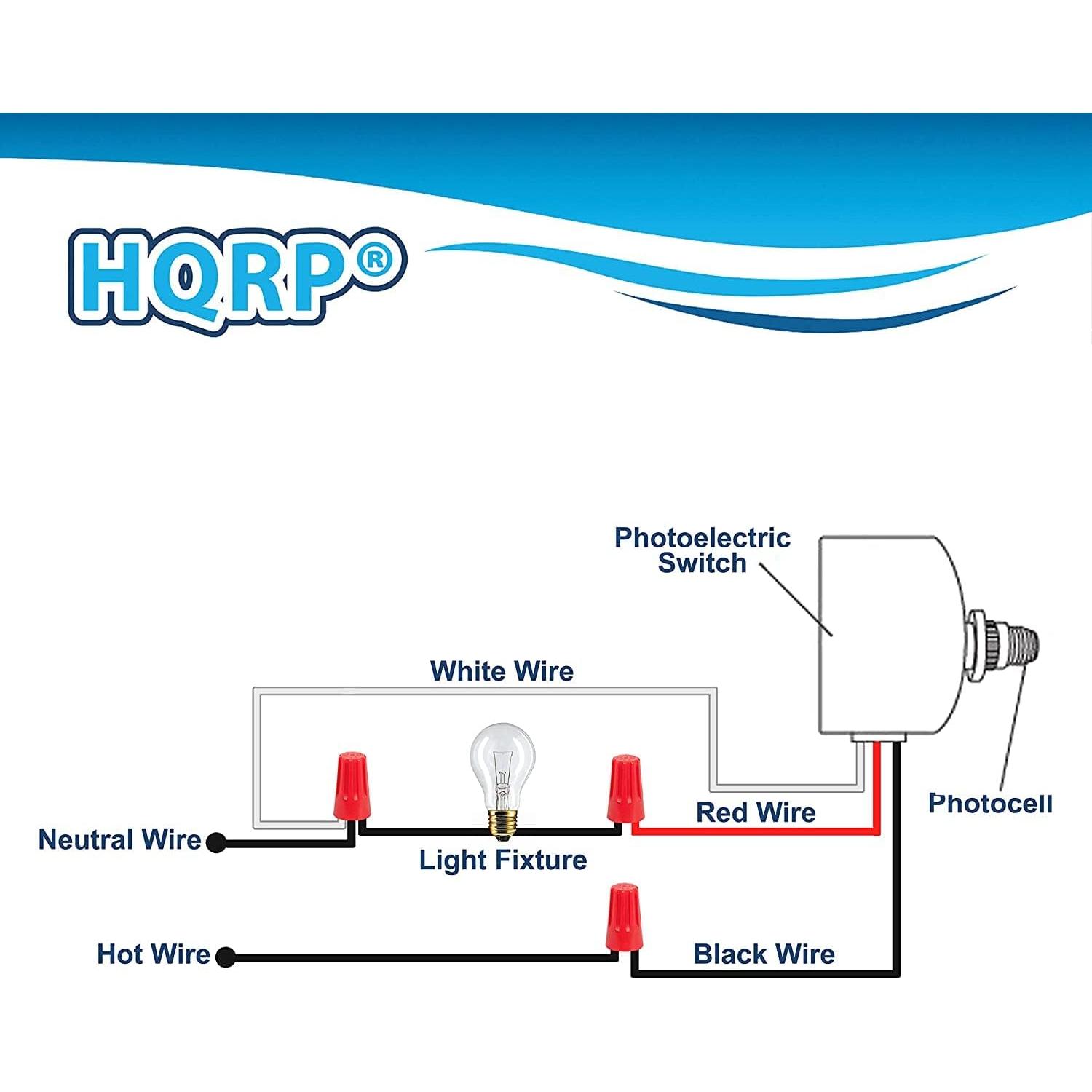 Sensor de Fotocélula HQRP Interruptor Luz LED 120V IP65