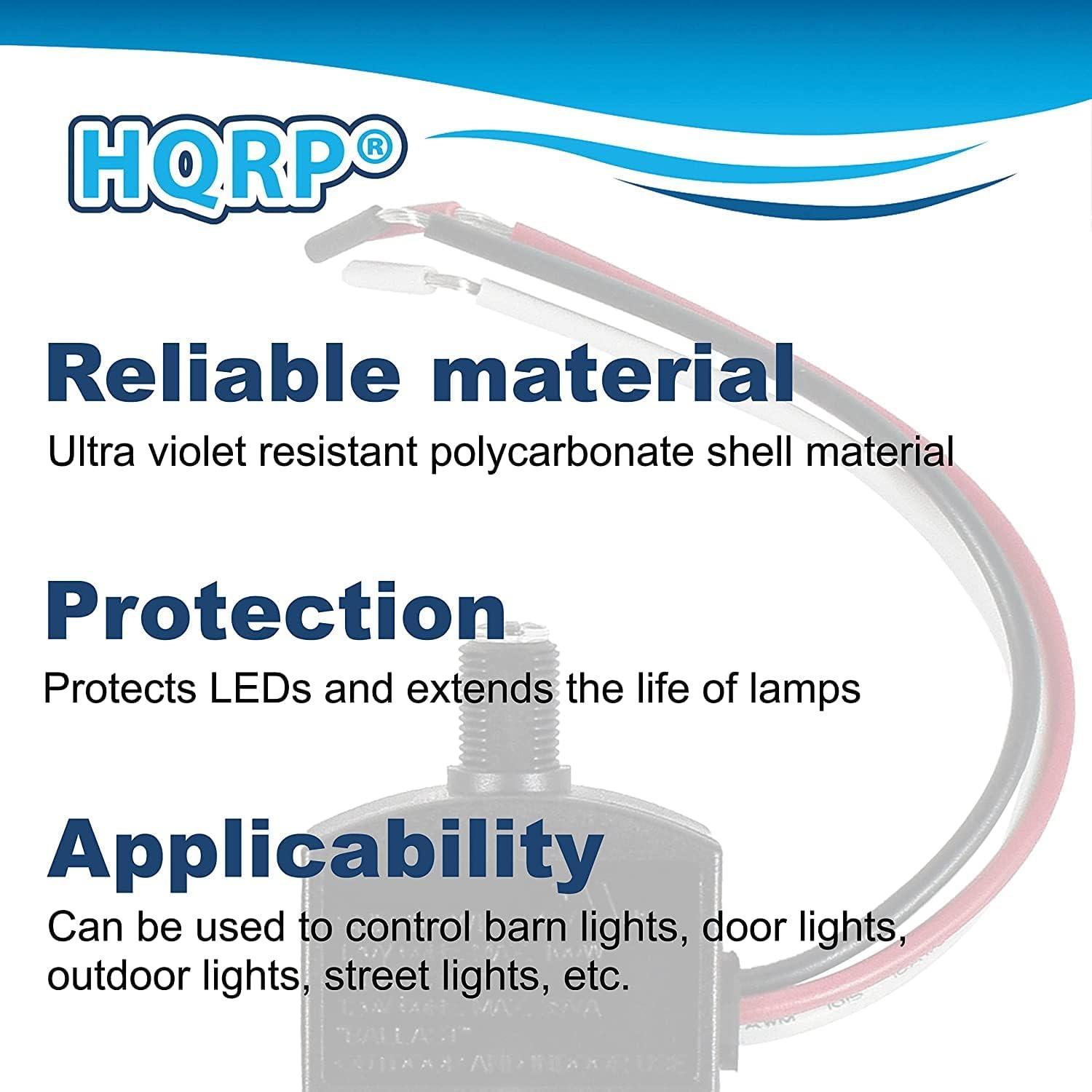 Sensor de Fotocélula HQRP Interruptor Luz LED 120V IP65