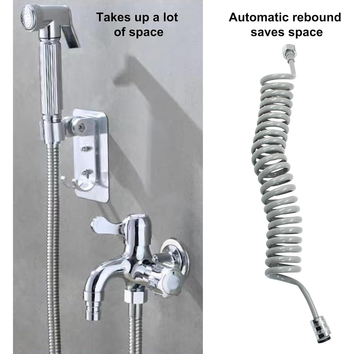 Manguera de Bidet Flexible Coufce 3m Gris PU Acero Inoxidable