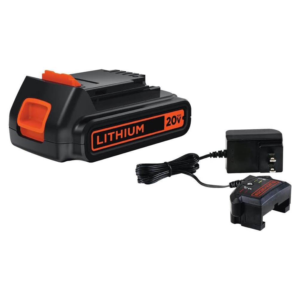 Batería de Litio Ión Black+Decker 20V Max 1.5Ah + Cargador
