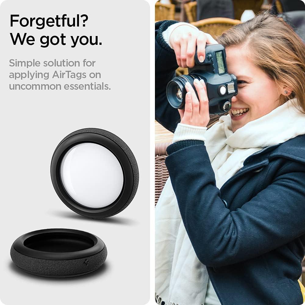 Funda de Silicona Spigen para AirTag - 2 Pack Negro