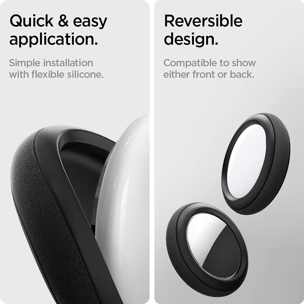 Funda de Silicona Spigen para AirTag - 2 Pack Negro