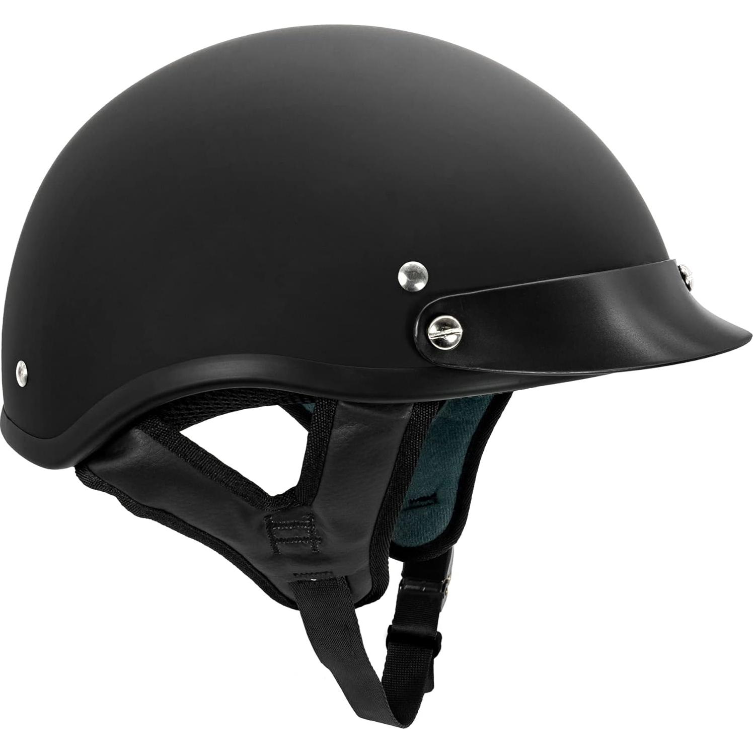 Casco de Motocicleta VCAN V5 Negro Mate para Adultos