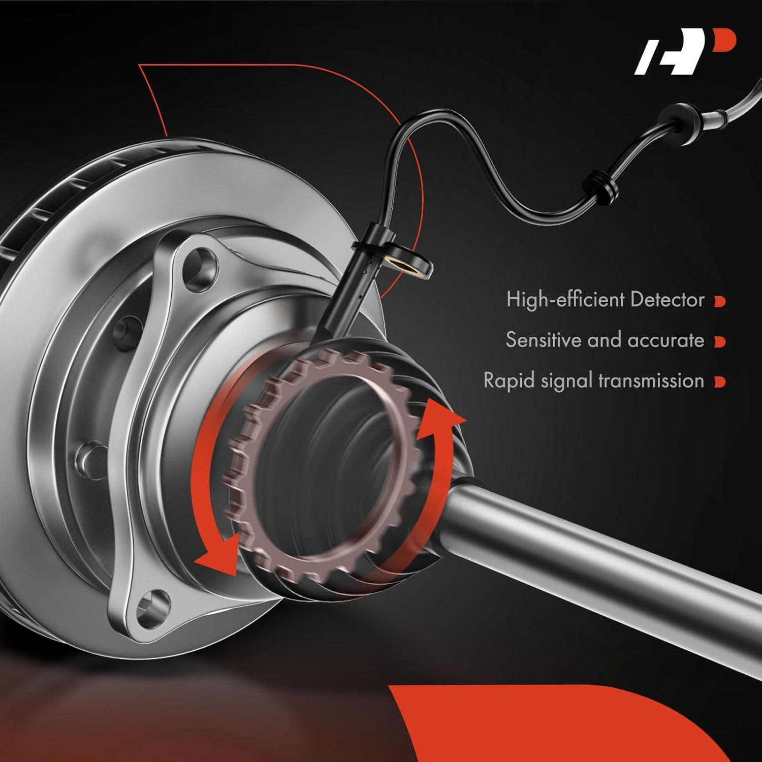 A-Premium ABS Wheel Speed Sensor Compatible with Toyota, Scion Models - Yaris 2009-2011, xD 2009-2014 - Front Left Driver Side, Replace# 8954352120, 8954352060