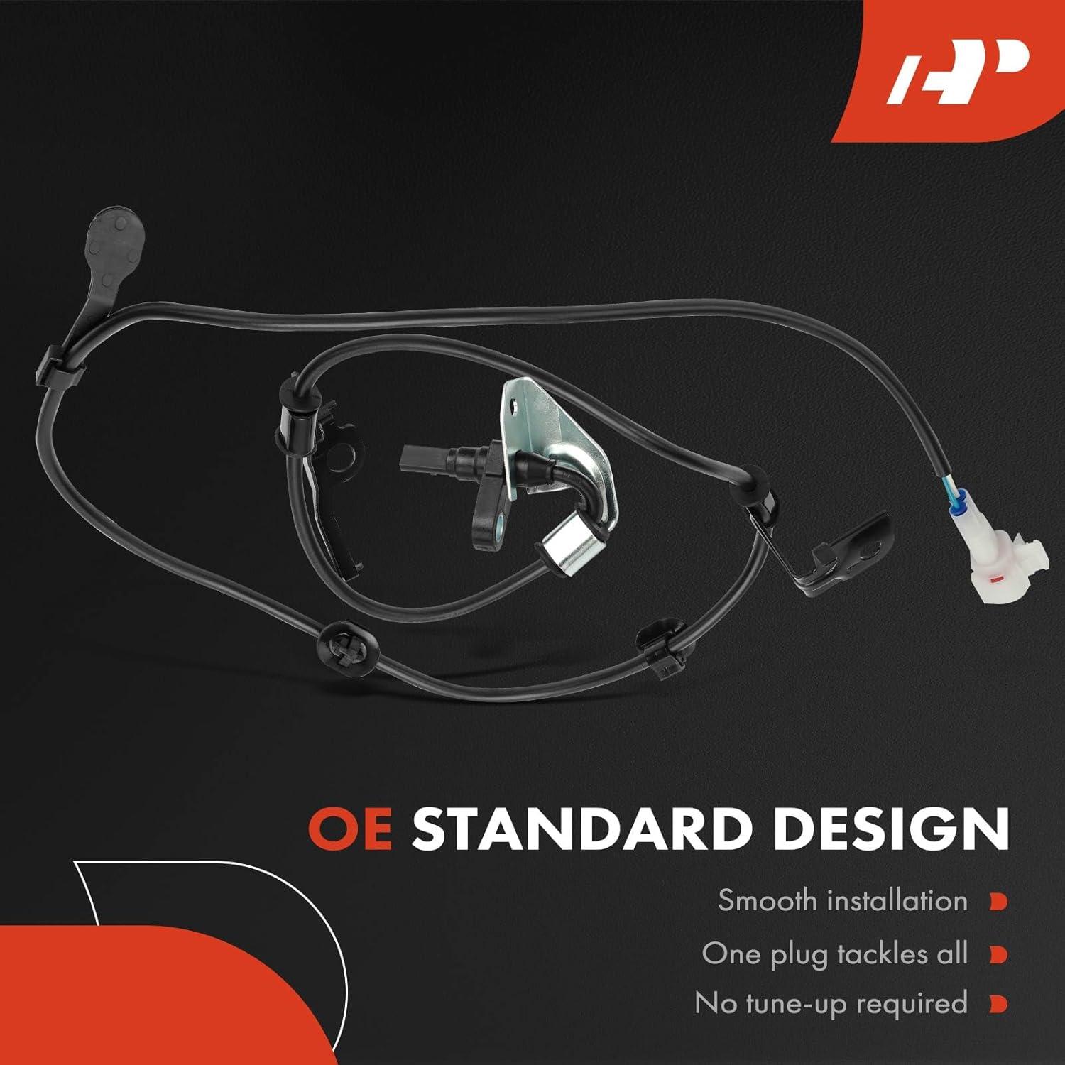 A-Premium ABS Wheel Speed Sensor Compatible with Toyota, Scion Models - Yaris 2009-2011, xD 2009-2014 - Front Left Driver Side, Replace# 8954352120, 8954352060