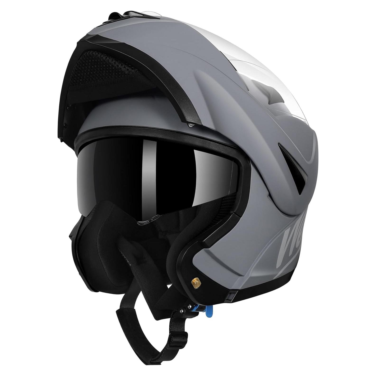 Casco Modular Westt Torque Doble Visera 1.55 kg Gris