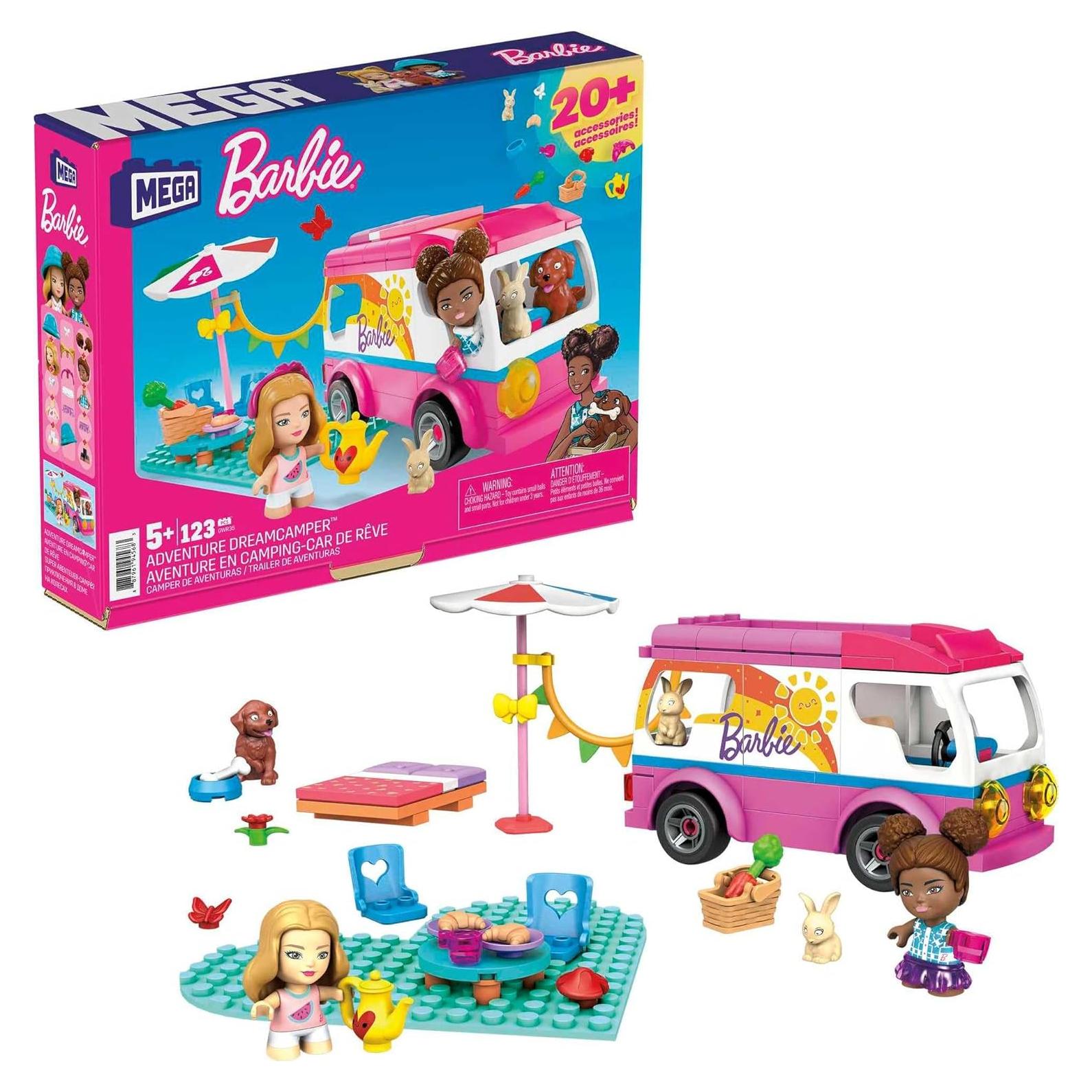 Juego de Construcción Mega Construx Barbie DreamCamper 123 Piezas