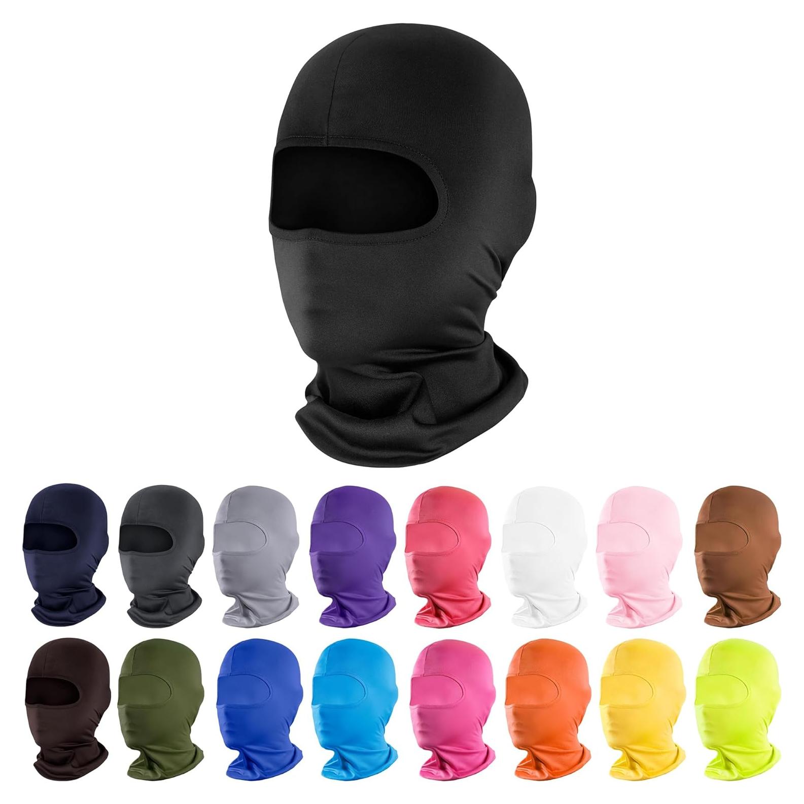 Máscara Balaclava Pukavt Unisex Negra para Esquí y Ciclismo