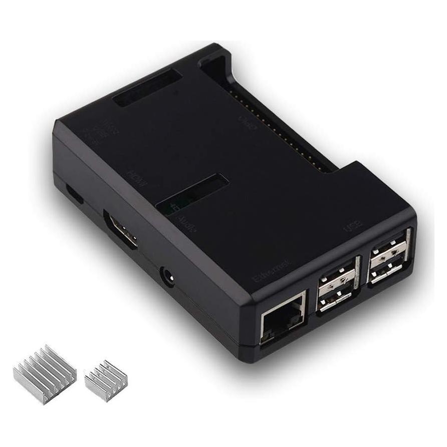 Caja Protectora ABS para Raspberry Pi 3B+/3B/2B - Negra