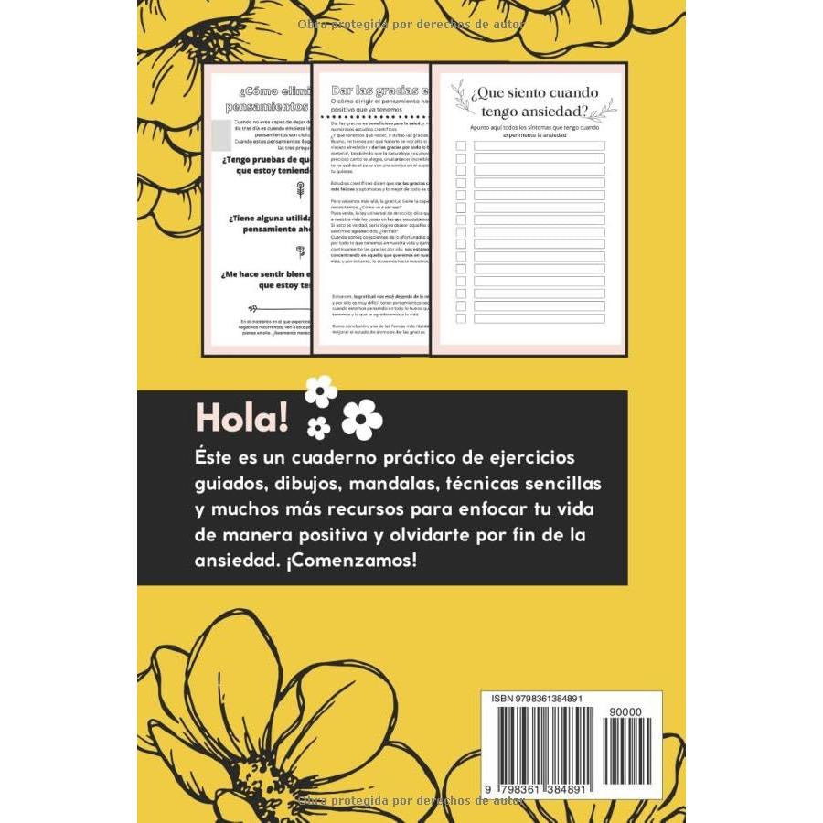 Cuaderno práctico para calmar la ansiedad con ejercicios, mandalas, trucos y más (Psicología y Autoayuda) (Cuadernos prácticos) (Spanish Edition)