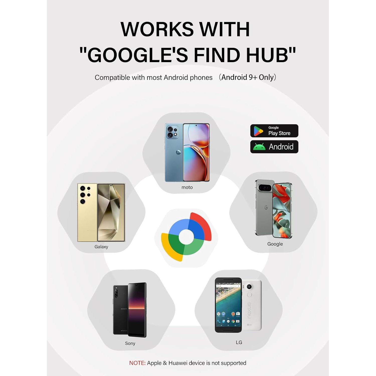 Localizador de Claves Lmrbelec Negro - Rastreo Android Find Hub