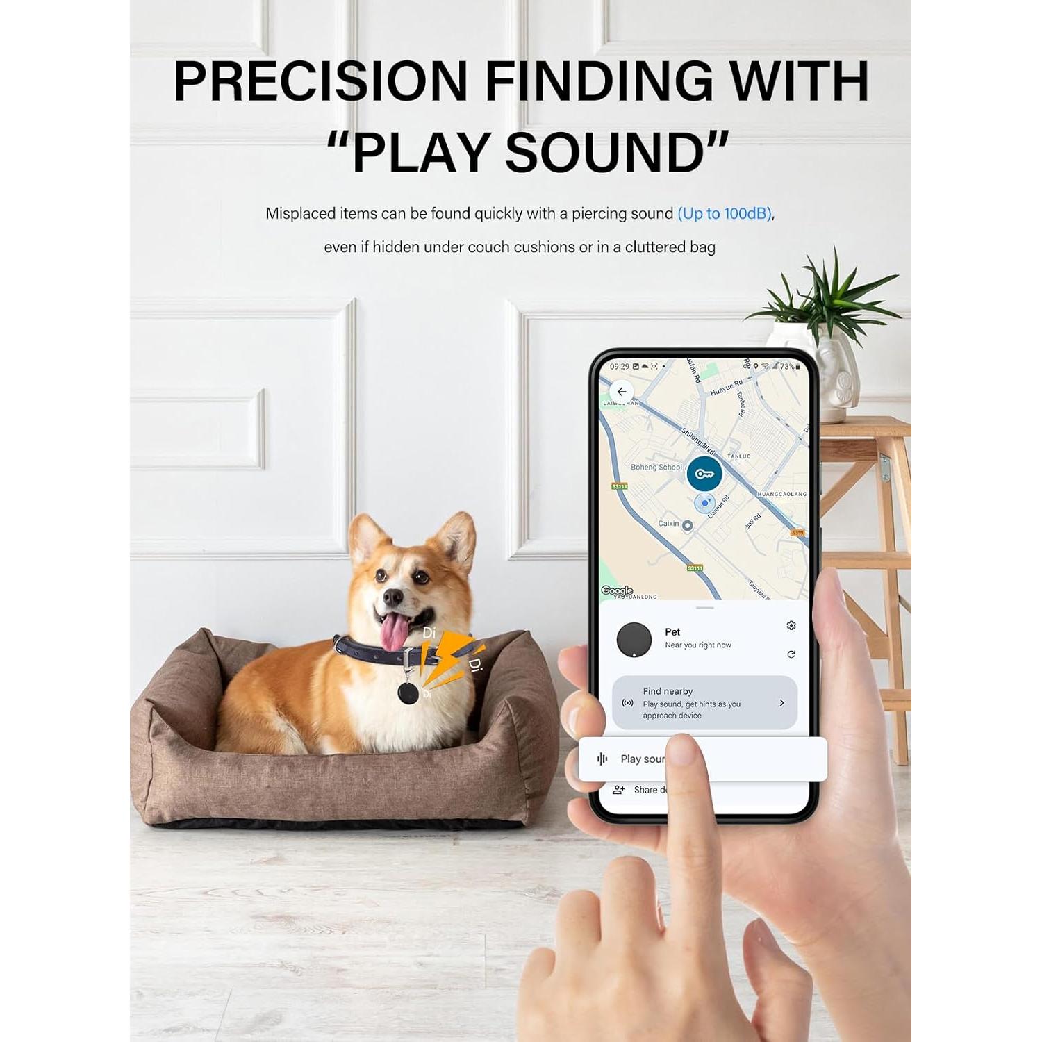 Localizador de Claves Lmrbelec Negro - Rastreo Android Find Hub