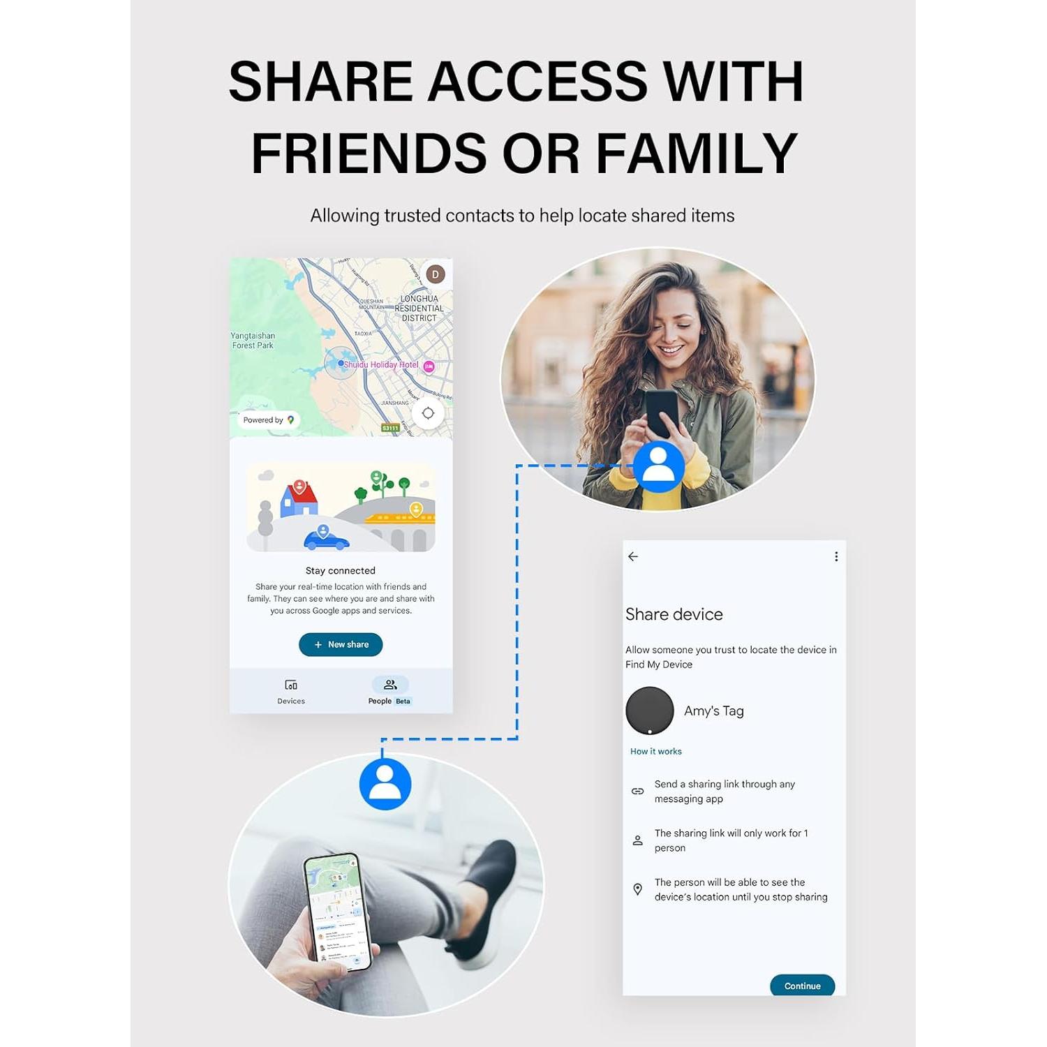 Localizador de Claves Lmrbelec Negro - Rastreo Android Find Hub