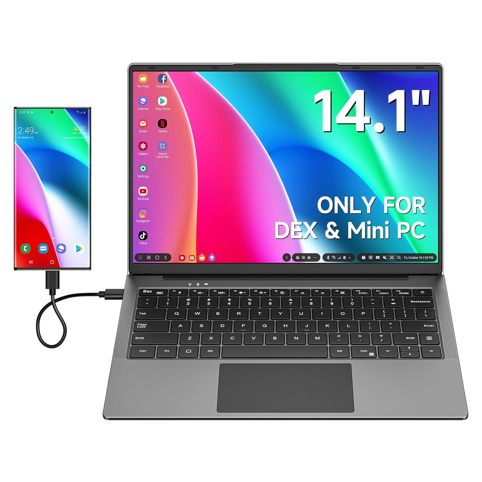 Monitor Portátil Dopesplay 14.1" 1200P con Teclado y Batería