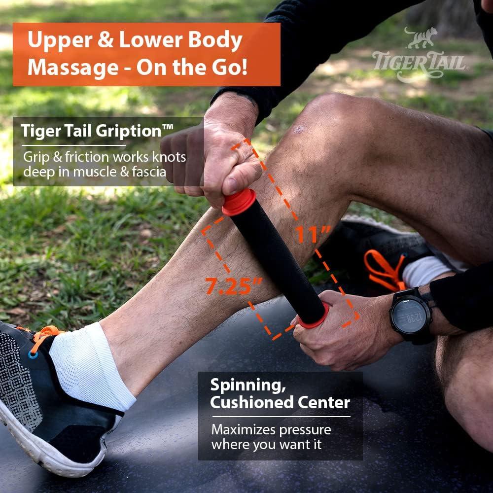 Rodillo de Masaje Tiger Tail 28cm - Alivio Muscular Portátil