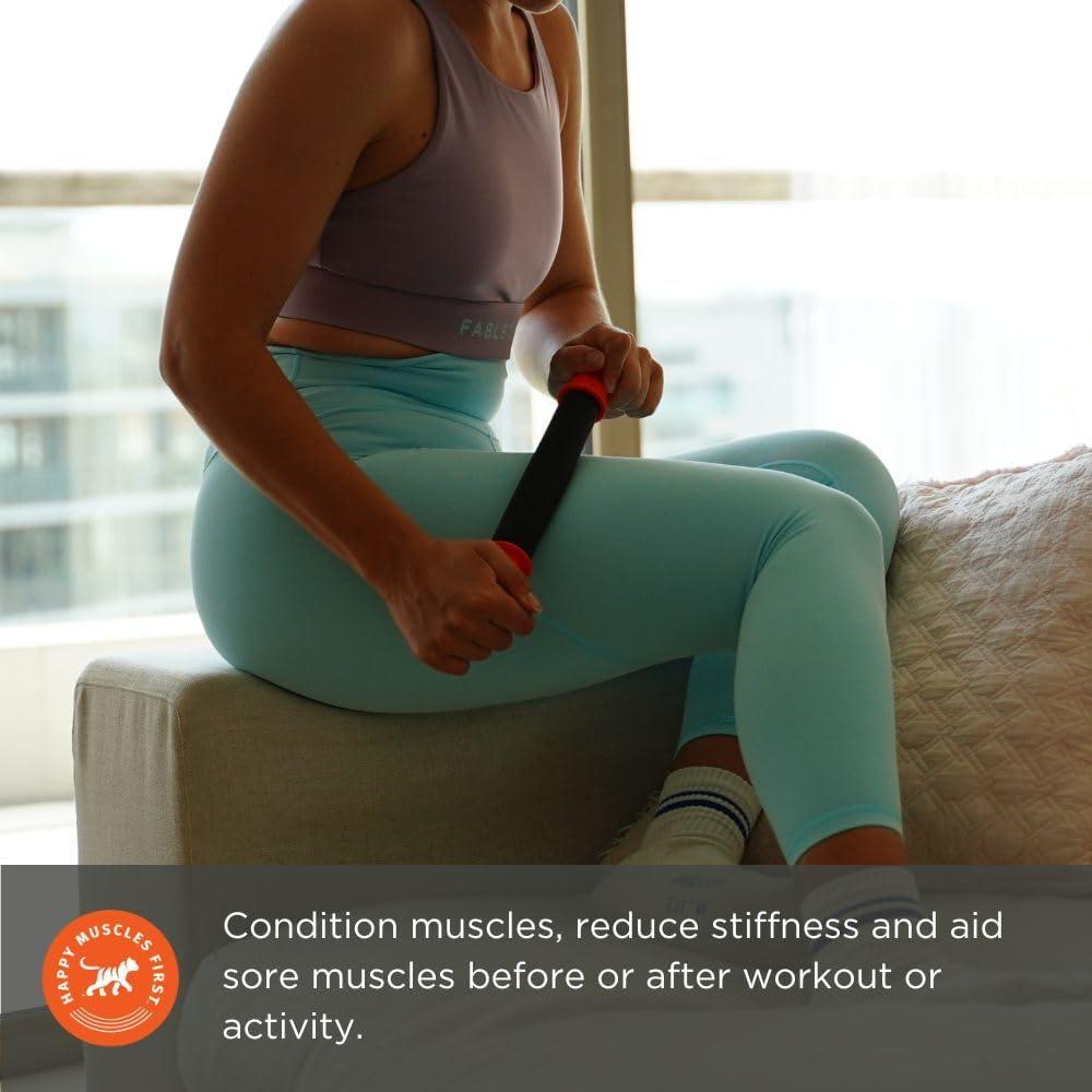 Rodillo de Masaje Tiger Tail 28cm - Alivio Muscular Portátil