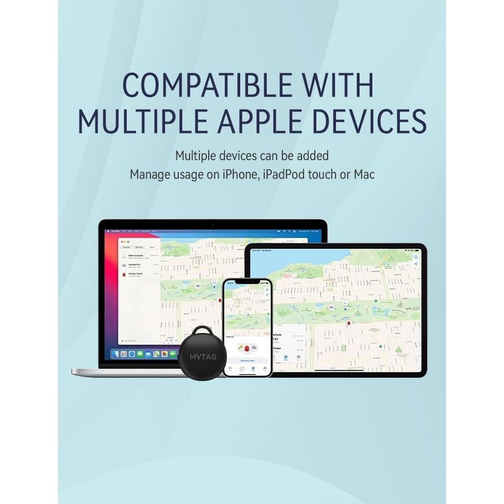 Rastreador Bluetooth Weevoo F6 IP67 para iOS, Batería Reemplazable