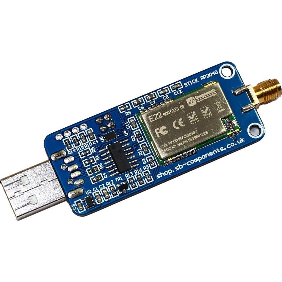 RangePi - LoRa & RP2040 USB Stick, Portable LoRa Dongle Based on Raspberry Pi 2040 Smart Data Transmission Module - Transmission up to 5 KM (433MHz)
