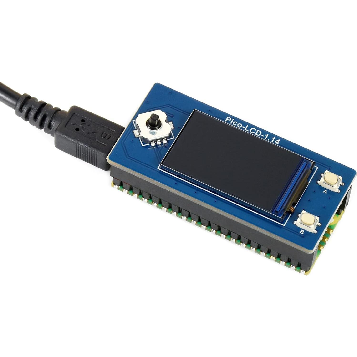 waveshare 1.14inch LCD Display Module for Raspberry Pi Pico, 65K RGB Colors 240×135 Pixels IPS Screen SPI Interface