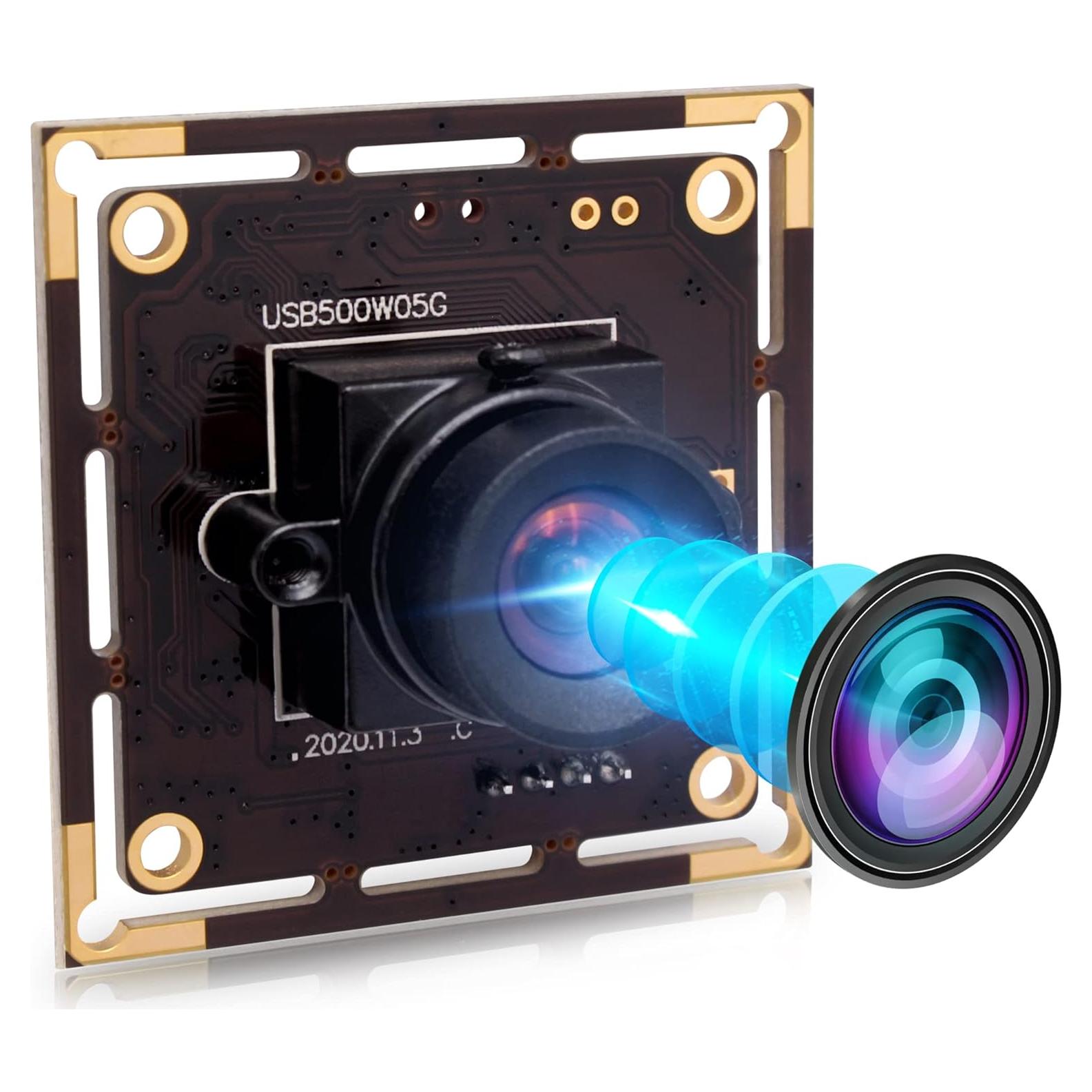 Cámara USB 5MP IFWATER con lente 100° sin distorsión