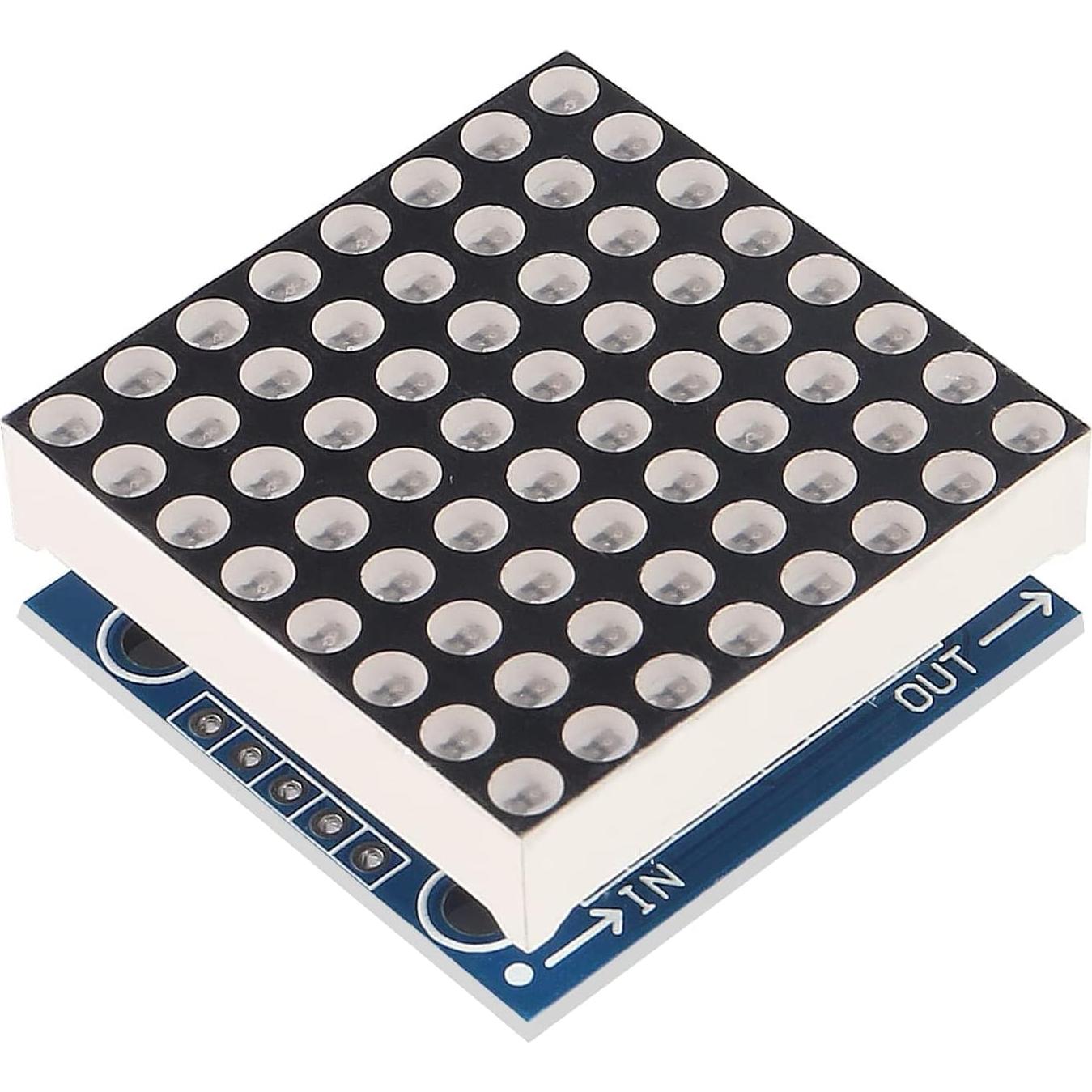 5 Módulos Pantalla LED Matriz 8x8 MAX7219 Azuocn 5V DIY