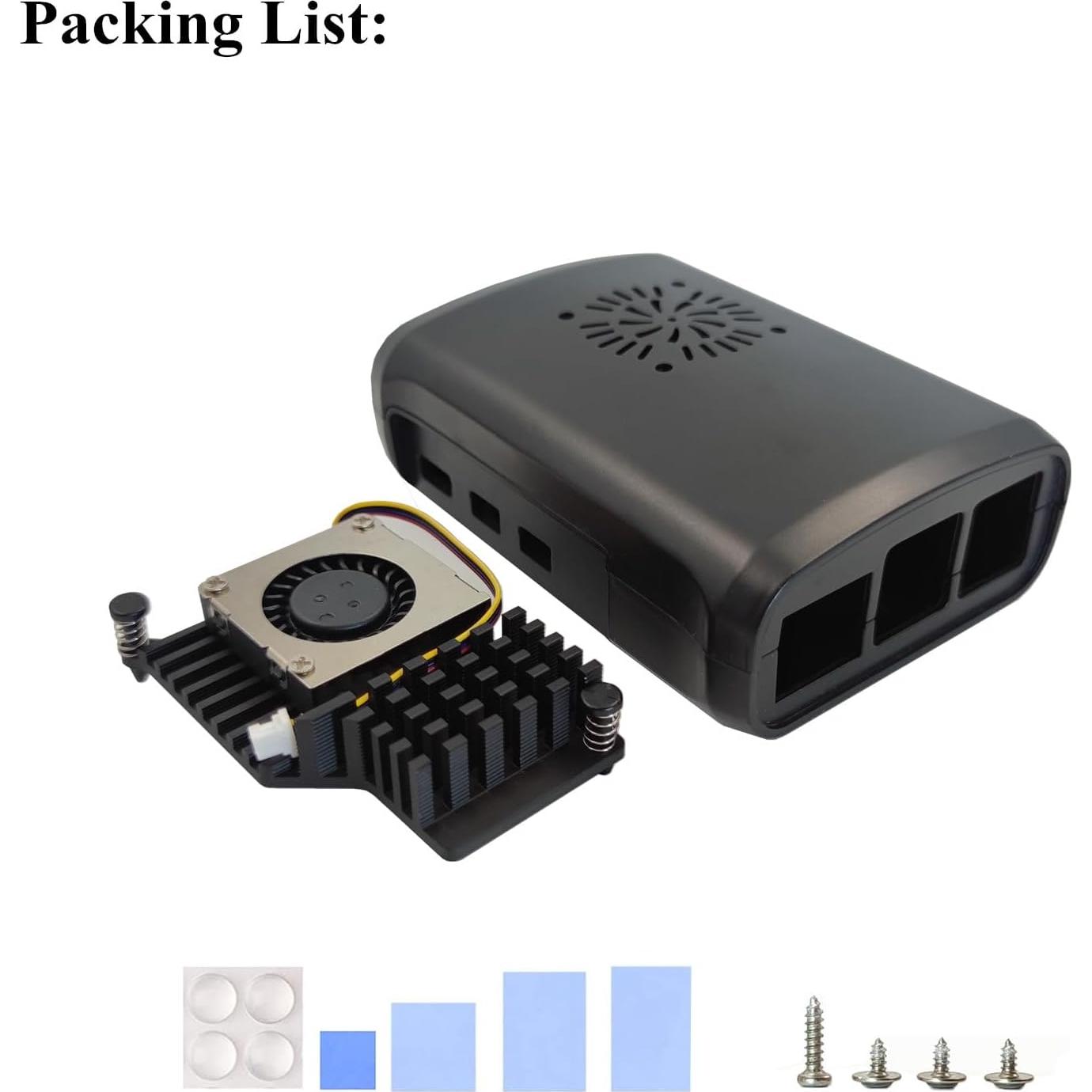 Caja para Raspberry Pi 5 WEIYIXING con enfriador activo
